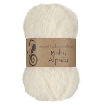 Viking snorre Baby alpaca 302 råhvid